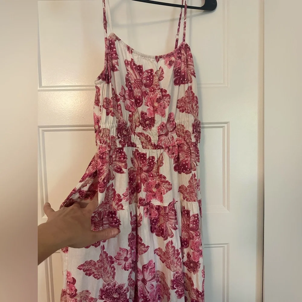 Old Navy Pink and White Floral Dress - Picture 3 of 5